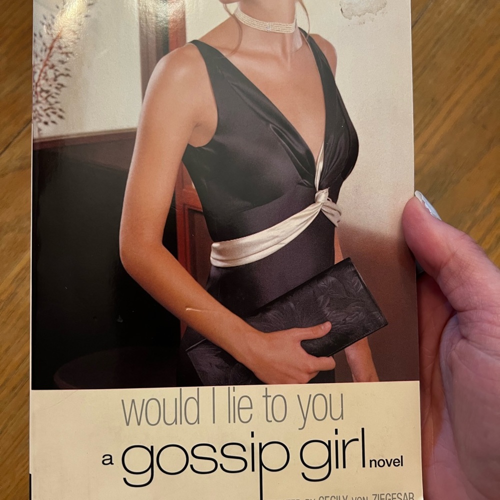 Gossip Girl Novel — Black Satin Dress Cover